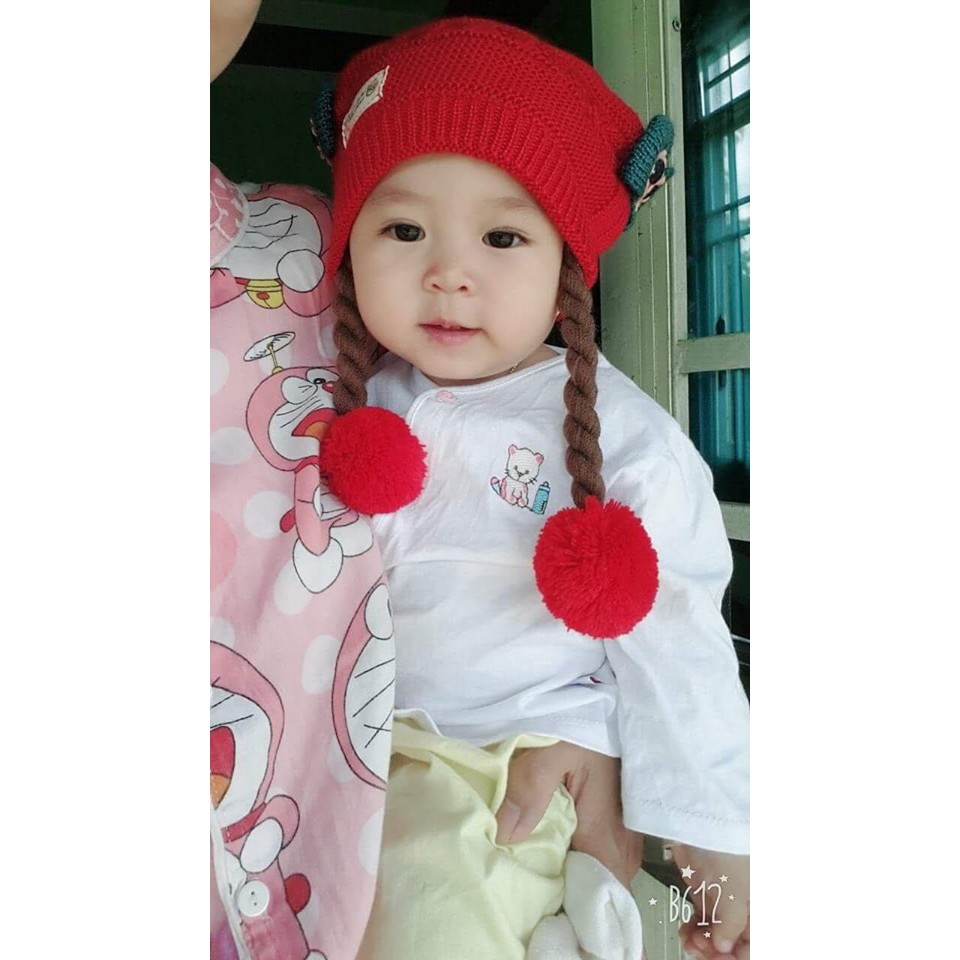 Nón bím len 2 nơ xinh cho bé yêu
