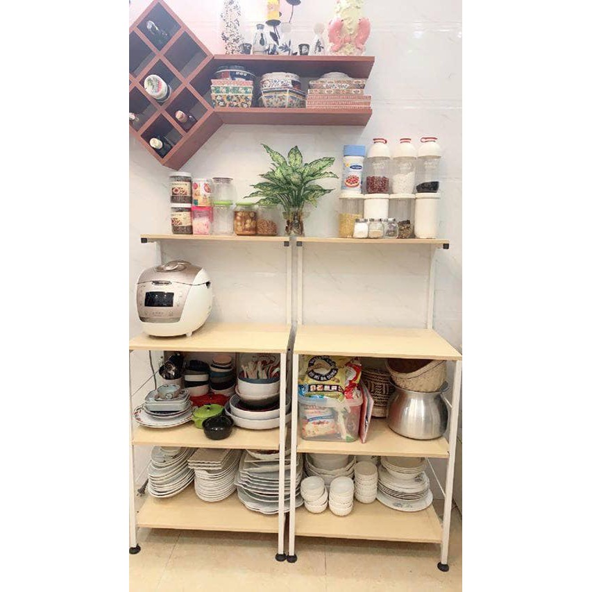 Kệ lò vi sóng, lò nướng Khung sắt Gỗ MDF YL173-1 120x40x60 cm | BigBuy360 - bigbuy360.vn