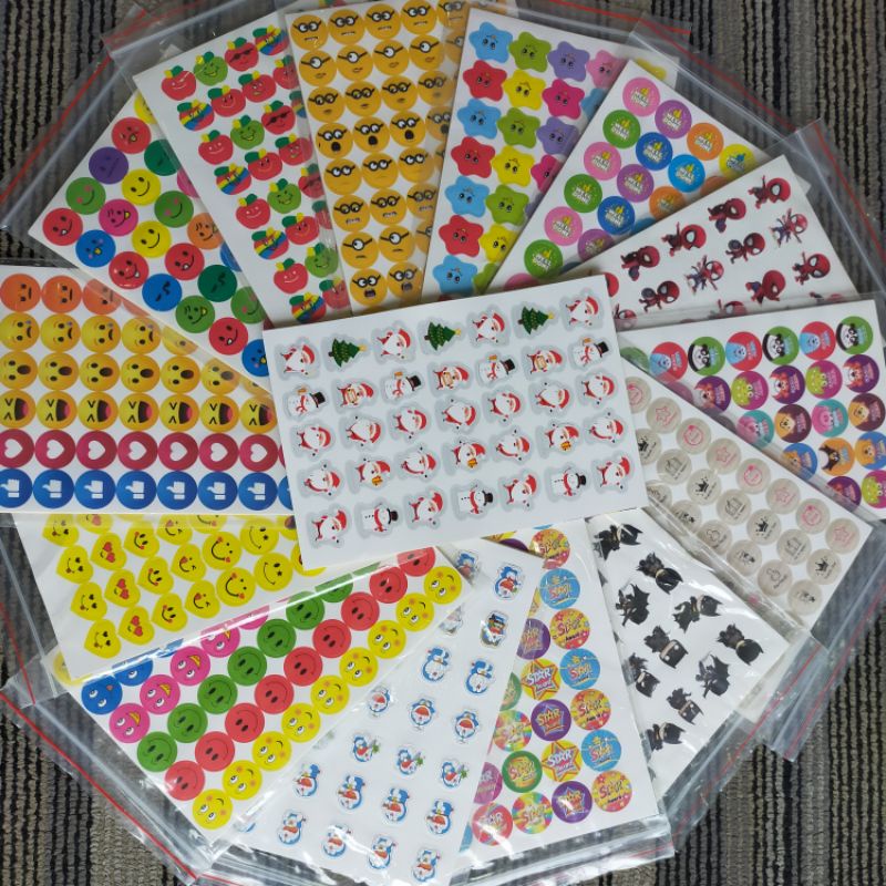 Thế giới Sticker khen thưởng học sinh Với vô vàn các mẫu lựa chọn