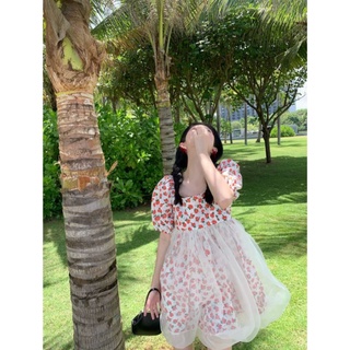 [ Thanh lý ] Đầm babydoll hoa phối