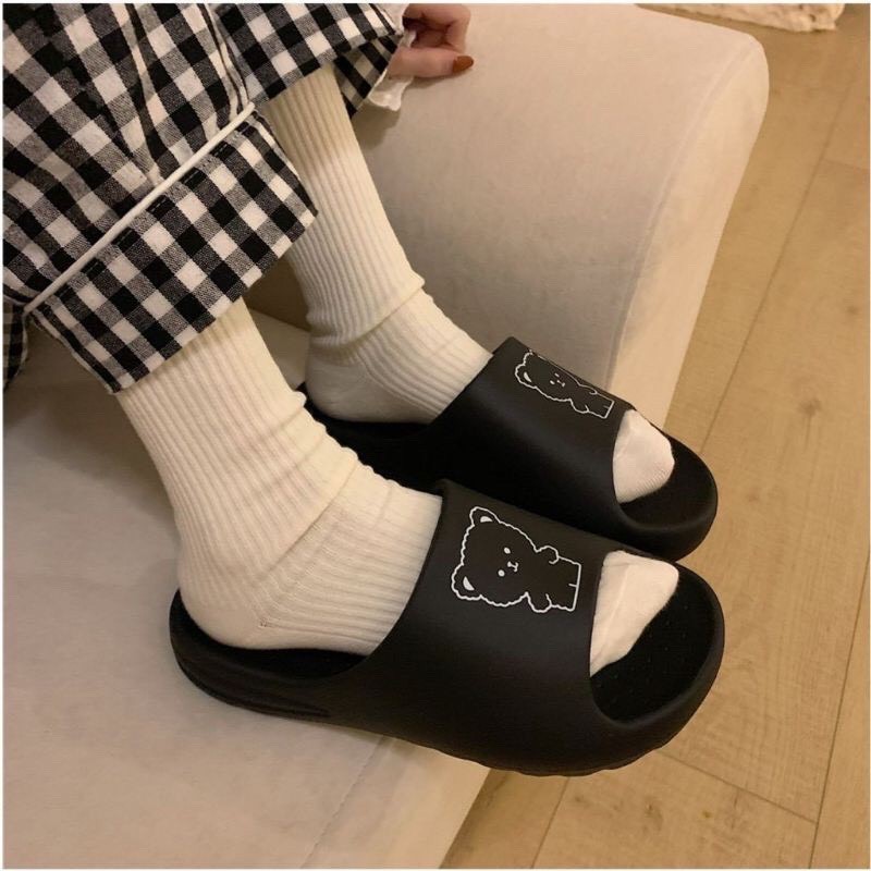 Dép nữ đế bánh mì mặt gấu xinh xắn  006