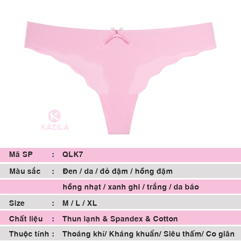 Quần lót lọt khe su đúc cạp ép viền sóng quyến rũ, quần lọt khe nữ sexy không viền may Kazila QLK7 | BigBuy360 - bigbuy360.vn