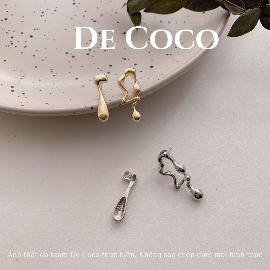 Khuyên tai bông tai hình trừu tượng De Coco