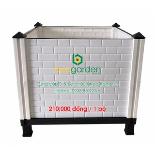 Chậu ghép thông minh kích thước D40 x R40 x C37
