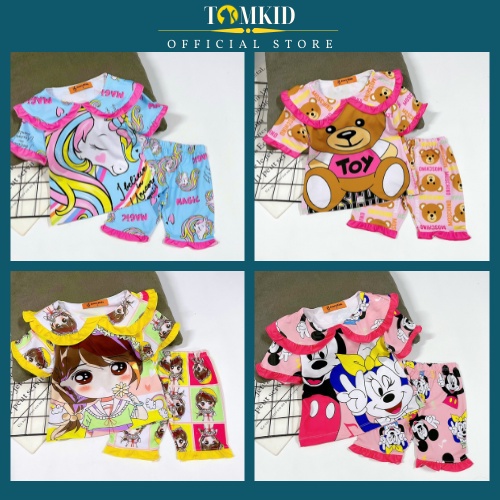 Đồ bộ cho bé gái set đồ bé gái chất cotton chính phẩm loại 1 dày dặn không nhão vải 8-23kg Tomkids