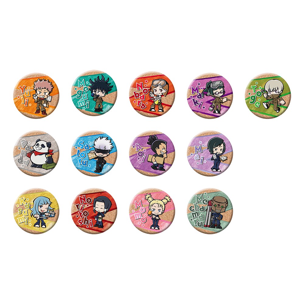 Huy hiệu cài áo IN HÌNH Jujutsu Kaisen Chú thuật hồi chiến ver sửa chữa anime chibi dễ thương tiện lợi