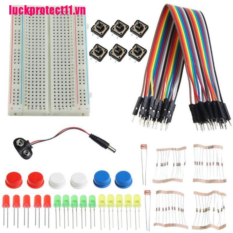 {CCC} Electronic Starter Kit R3 Mini Breadboard LED Jumper Wire Button for Arduino DIY