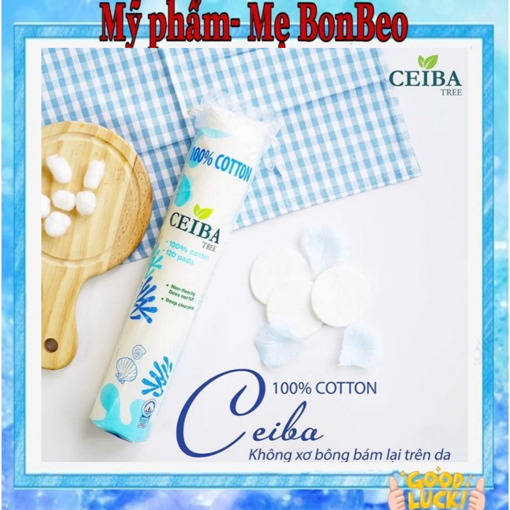 Bông Tẩy Trang Ceiba 100% Chất Liệu Cotton 140 Miếng