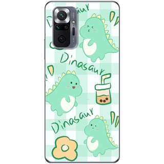 Ốp lưng Xiaomi Redmi Note 10, Note 10 Pro in hình Khủng long cute