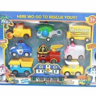 BỘ 8 XE TRỚN ROBOCAR POLI