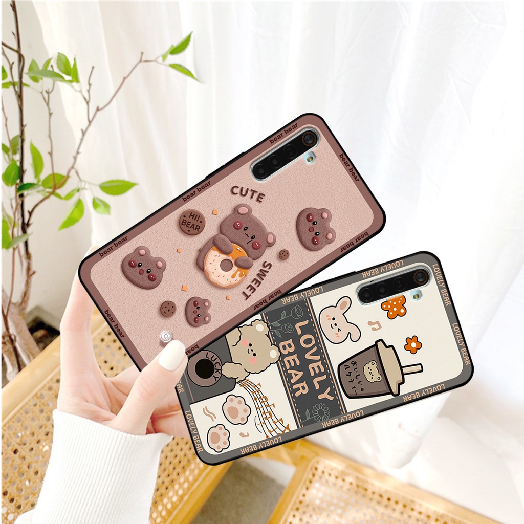 Ốp lưng Realme 6 - Realme 6 Pro in hình gấu bear dễ thương, bền đẹp