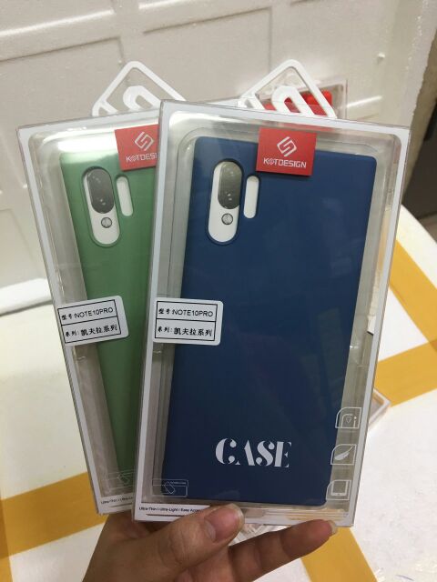 Ốp lưng chống bẩn Galaxy Note 10 pro/ Note 10 plus nhiều màu ( KT Desing Full hộp )