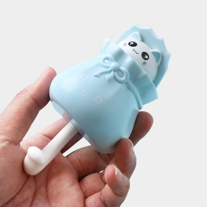 Móc Dán Tường Tự Dính Họa Tiết Mèo Hoạt Hình Trang Trí Nội Thất