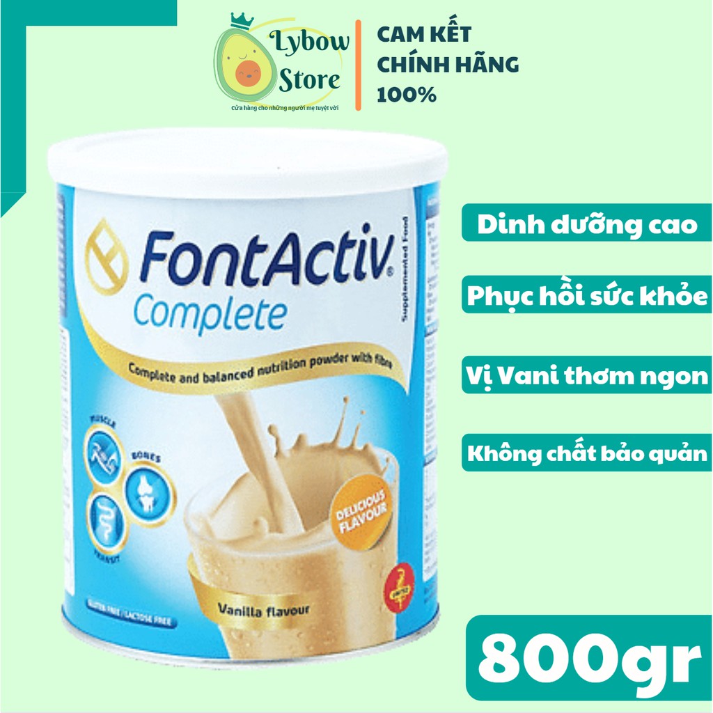 Sữa Fontactiv Complete Sữa Cho Người Cao Tuổi - Sữa Canxi Cho Người Già - Bổ Sung Dinh Dưỡng Canxi Cho Người Lớn Tuổi