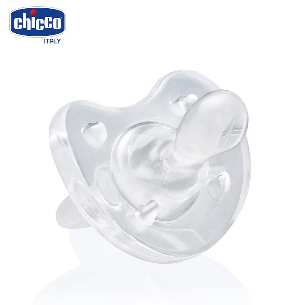 Ty ngậm silicon Chicco không màu 0M+