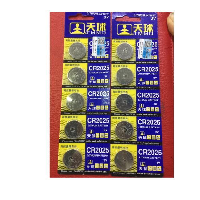 Com bo 2 vỉ pin 3v - 2025