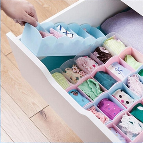 Hộp đựng đồ lót 5 ngăn tiện lợi tùy chọn màu sắc