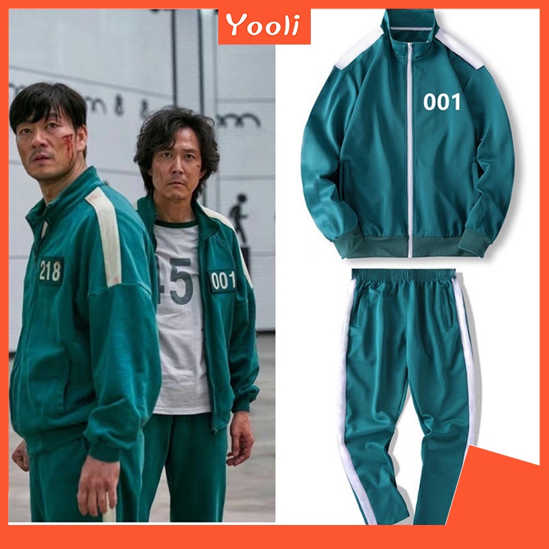 Yooli Bộ Áo Khoác Nỉ SQUID GAME- Trò Chơi Con Mực cực chất Mặt Nạ Áo Khoác Nam Áo Khoác Cùng Đồ Thể Thao 456 218 067 Đồ Thể