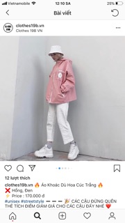 Áo Khoác Dù Nón Rời Jacket Bông Cúc 🍂