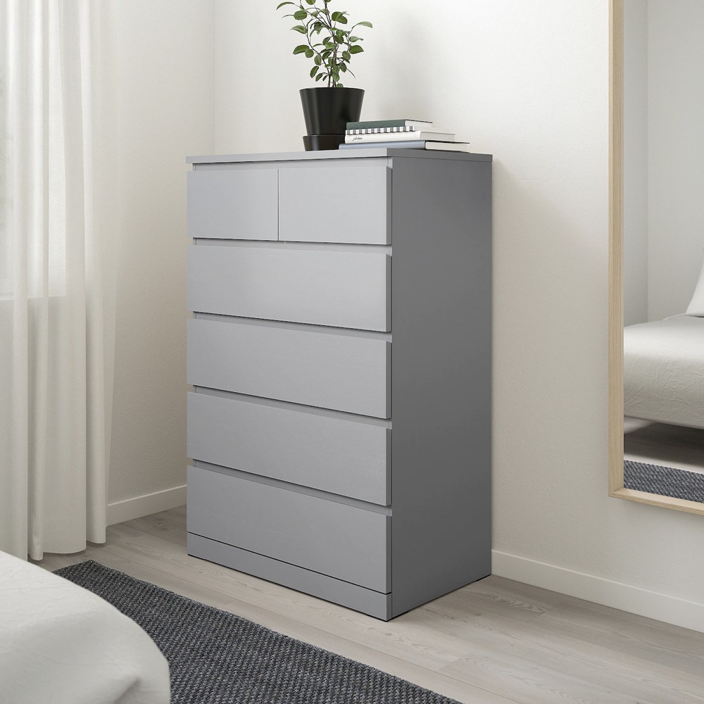 Tủ đựng đồ MDF cao cấp MALM 5 ngăn kéo, thiết kế IKEA kiểu dáng phong cách Bắc Âu hiện đại - DRA_003 | BigBuy360 - bigbuy360.vn