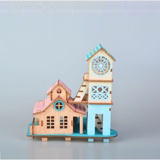 Mô hình lắp ráp gỗ 3D laze Villa Reversize