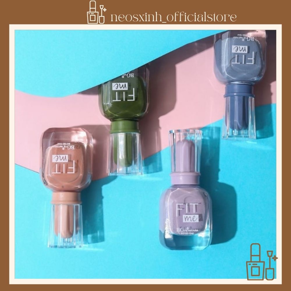 Sơn Móng Tay Fitme Mới Màu Hot Màu Nude Pastel Đen Trắng Trong Suốt Kim Tuyến Tím - Neosxinh Nails