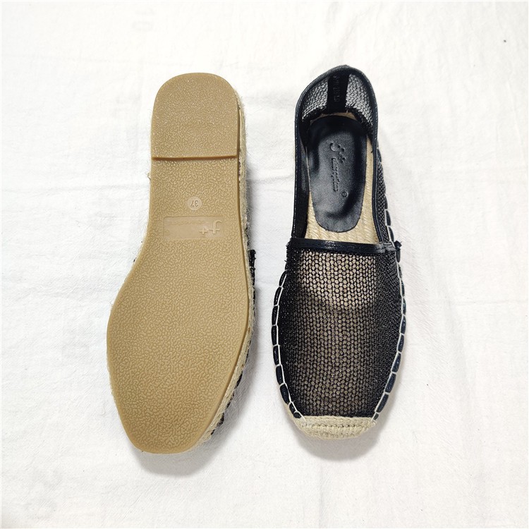 Giày lười slip on cói lưới nhũ kim siêu đẹp mẫu mới 2020