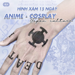 [BST ANIME] - Hình xăm tạm thời 15 NGÀY - chống nước, cọ xát ANIME, JAPAN