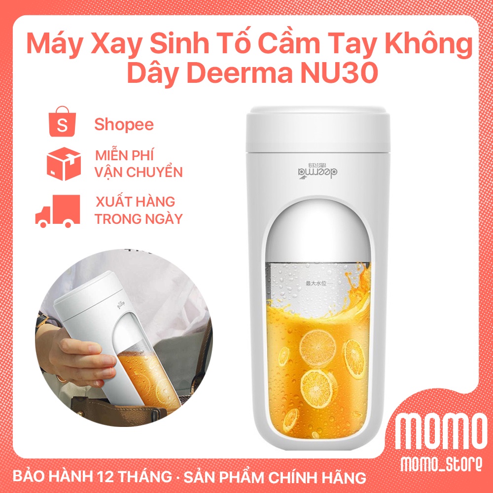 Máy Xay Sinh Tố Cầm Tay Không Dây Deerma DEM-NU30 - Hàng Chính Hãng