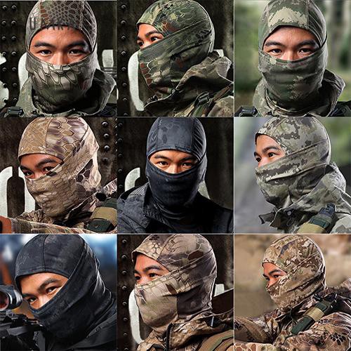 ☆Khẩu Trang Che Phủ Toàn Mặt Và Cổ Họa Tiết Rằn Ri