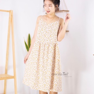 Váy 2 dây hoa nhí dáng babydoll - Gác của Tea