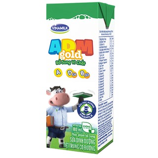 1 dây sữa ADM gold 180ml đủ vị dâu,socola, sữa trắng