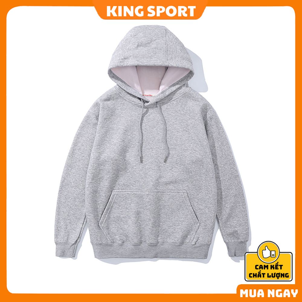 Áo nỉ hoodie nam nữ form rộng chất liệu nỉ bông ấm áp chính hãng KING SPORT Áo khoác nỉ hoodie hàn quốc kiểu dáng unisex