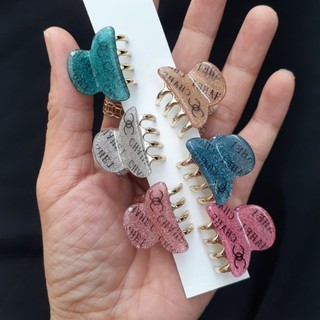 Kẹp đỉnh,kẹp mái chenel kim tuyến 2.5cm (được chọn màu)