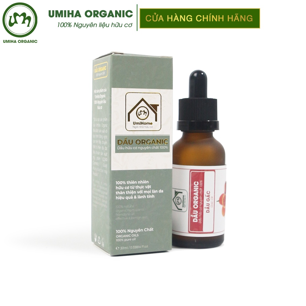 Dầu Gấc nguyên chất UMIHA hữu cơ | Gac Fruit Oil 100% Organic 30ml