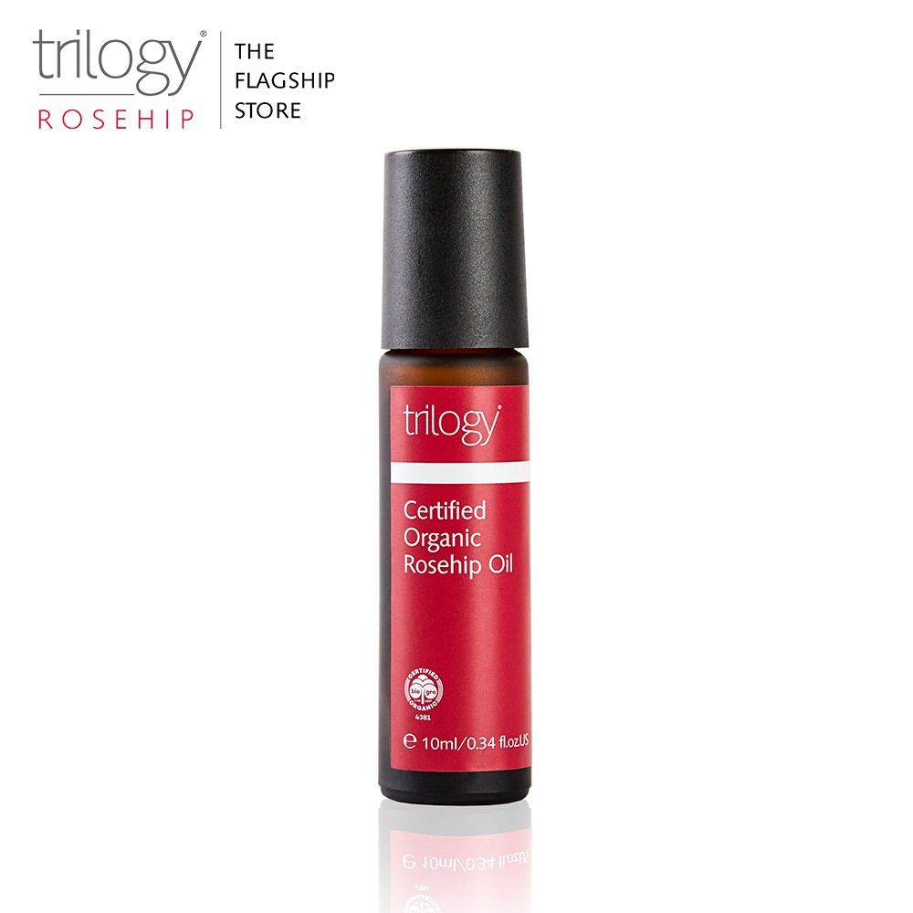 Combo 2 tinh dầu tầm xuân Trilogy Certified Organic Rosehip Oil 10ml (dạng lăn tiện dụng)