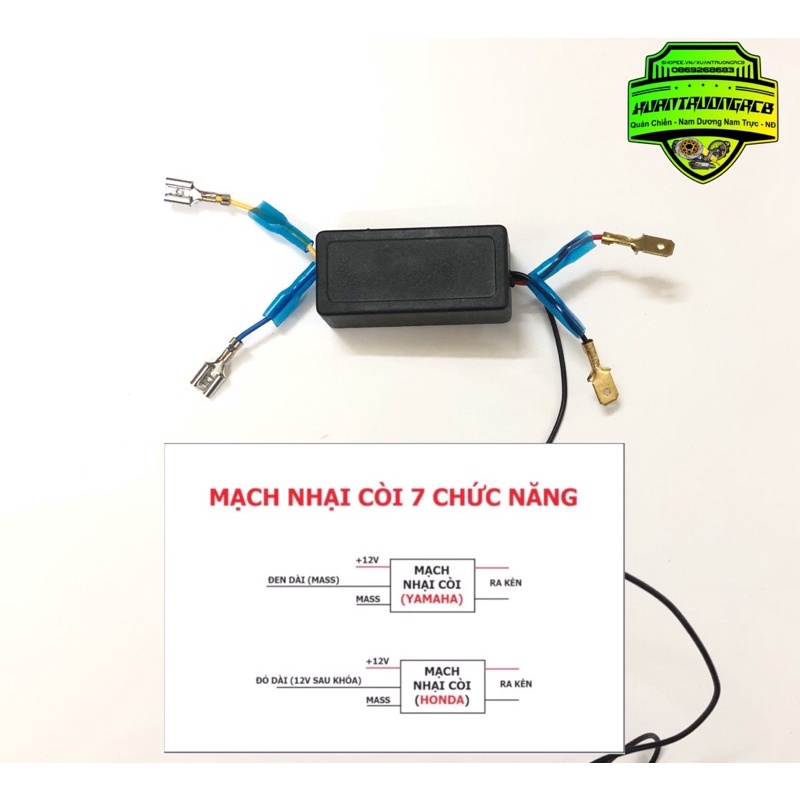 Nhại còi 7 tiếng xe máy xe điện tiếng kêu dồn dập