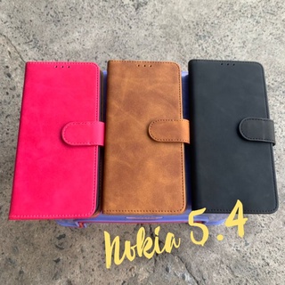 Bao da Nokia 5.4 dẻo mềm mịn kiểu ví cài
