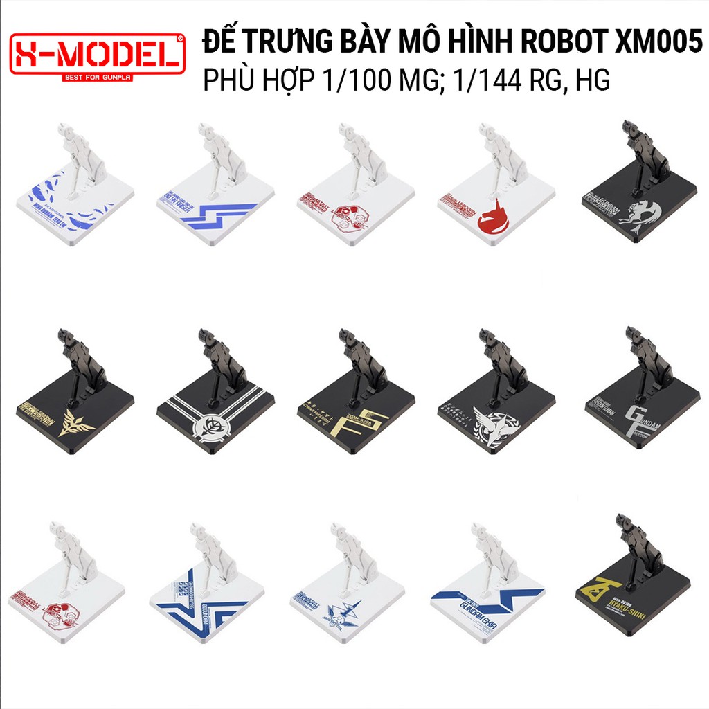 Đế trưng bày robot đồ chơi mô hình XMODEL XM005 Action Base Dụng cụ chơi mô hình GUNDAM 1/100 MG; 1/144 HG, RG