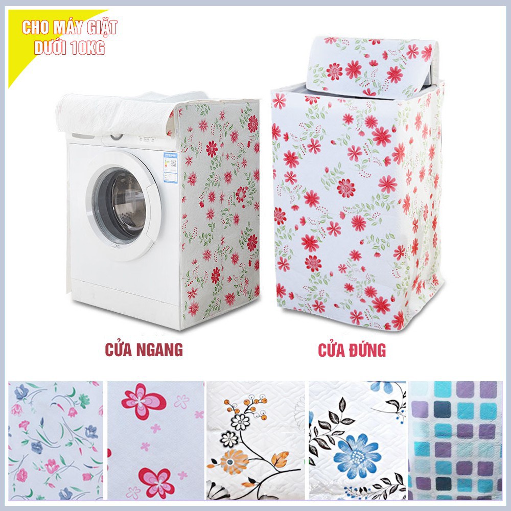 Bọc máy giặt chống thấm từ 10kg-12kg LOẠI DÀY cho cửa TRÊN và cửa NGANG