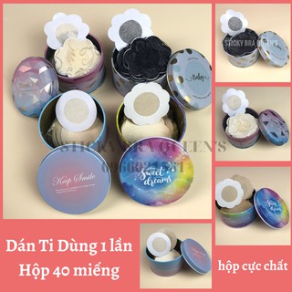 Dán ti vải lụa satin và vải không dệt dùng một lần dán siêu chắc hộp 40 miếng