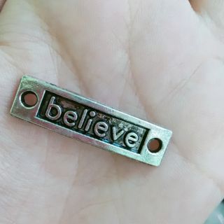 3 thanh chữ believe xi bạc