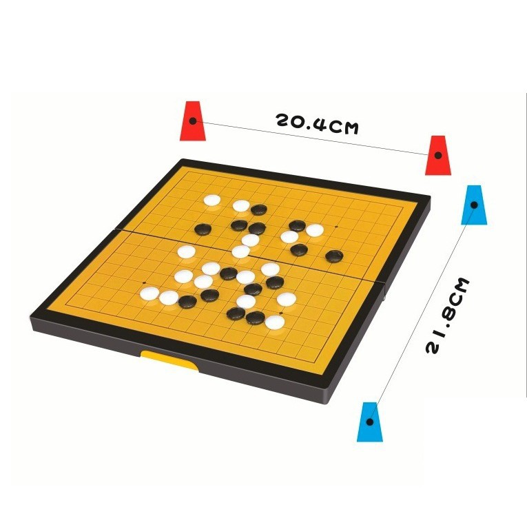 Cờ Vây Nam Châm Mini  MAGNETIC GAME Bỏ Túi 80 Quân Đen-Trắng