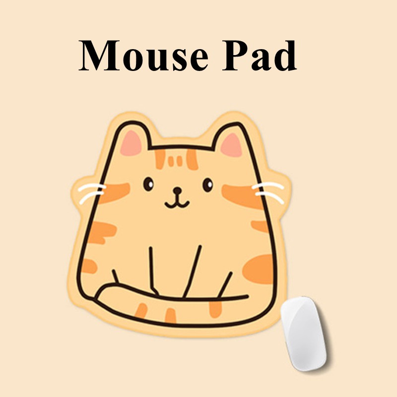 Tấm lót chuột mini chống thấm nước họa tiết gấu và mèo hoạt hình đáng yêu | BigBuy360 - bigbuy360.vn