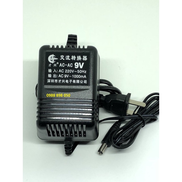 ADAPTOR-NGUỒN XOAY CHIỀU AC 9V-1A