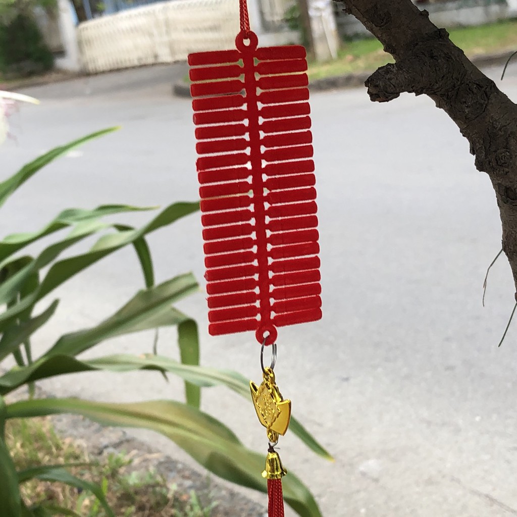 Dây treo trang trí tết pháo đỏ A32, A38
