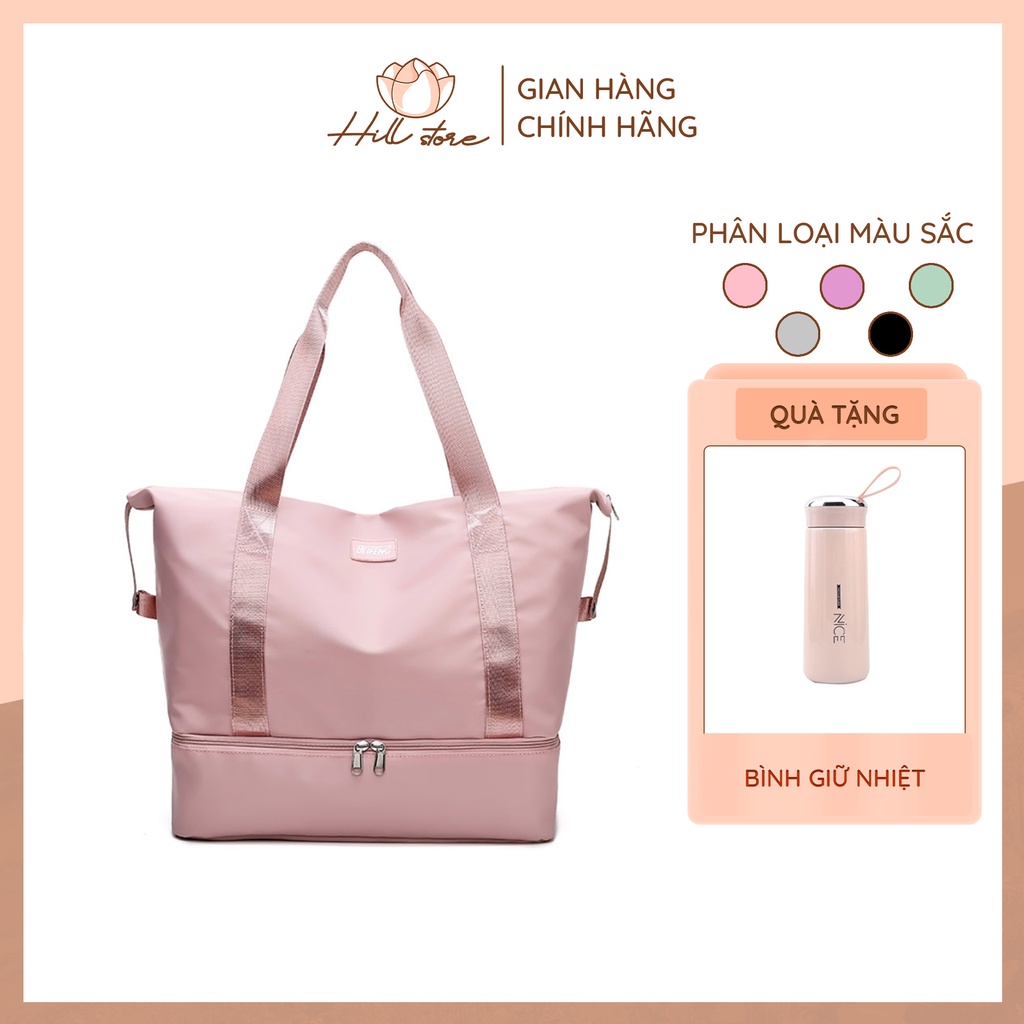 Túi Du Lịch 2 Tầng Cỡ lớn Có Nhiều Ngăn Đựng Có Thể Thu Gọn Dùng Như Túi 1 Tầng - HILL STORE