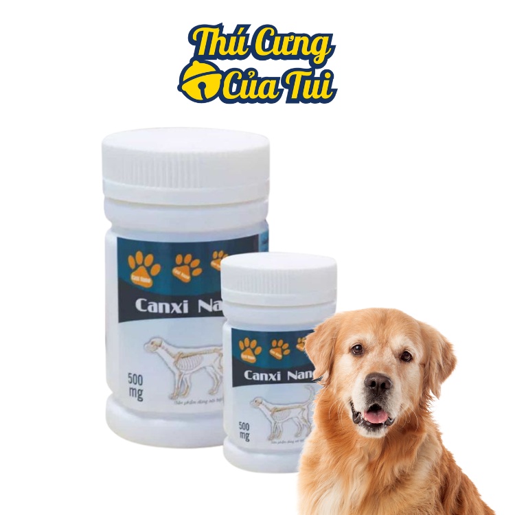 1 Viên bổ sung canxi nano cho chó bầu phục hồi bị hạ bàn tai cụp - Thú cưng của tui