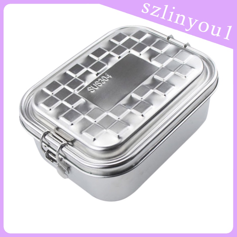 New Arrival Stainless Steel Lunch Box 2 Layer Bento Box Portable Food Container Storage