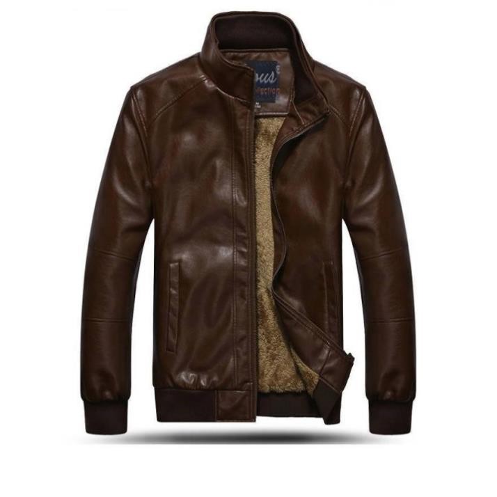 Áo Khoác Da Nam Lót Lông Cao Cấp PHLfashion AD77  hàng VNXK